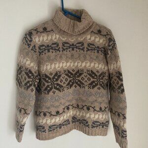 100% Wool Talbots Turtleneck Sweater Size M